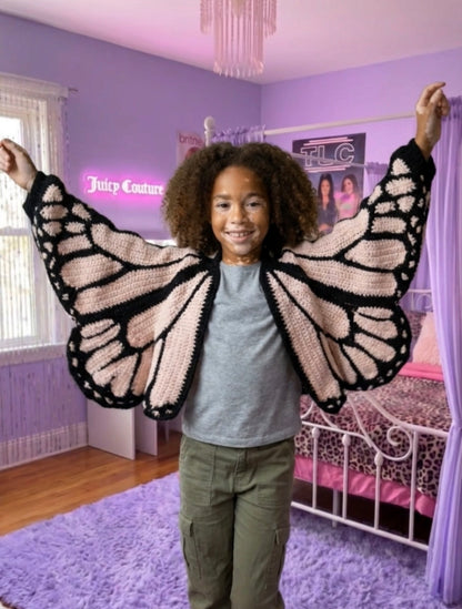 Sky's Patched Butterfly Cardigans